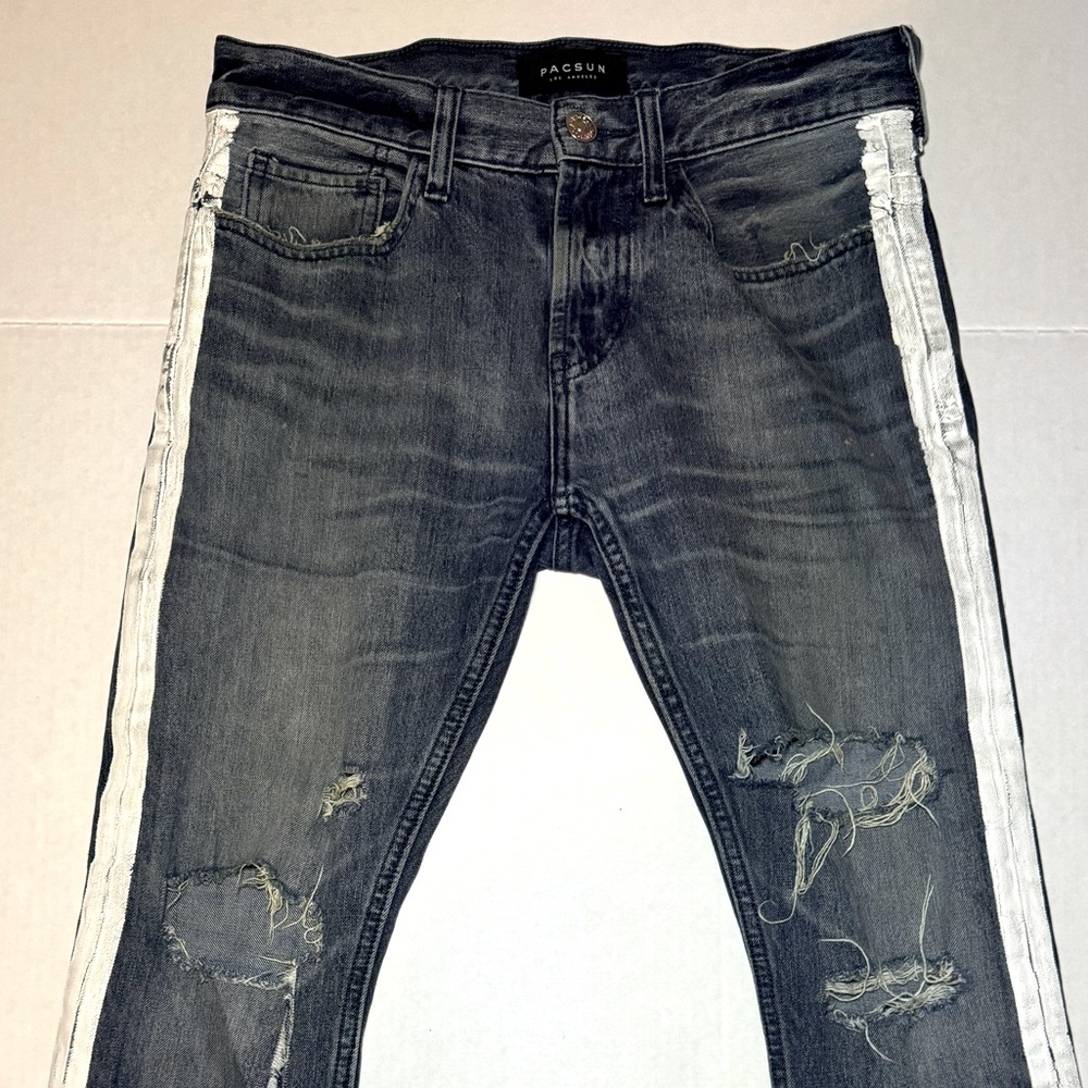Pacsun distressed Stacked skinny jeans. Preloved but still have a lot of life.